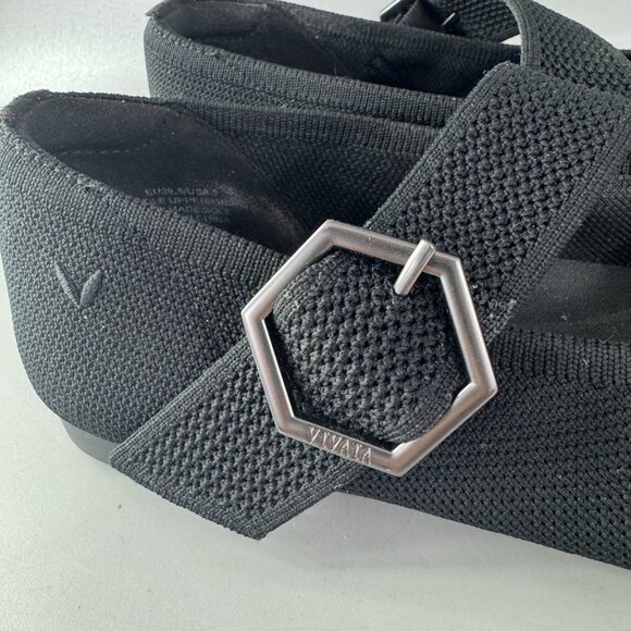 Vivaia Pointed-toe Mary-Jane Flats (Maria) in Black, Size 39.5 - Picture 3 of 14